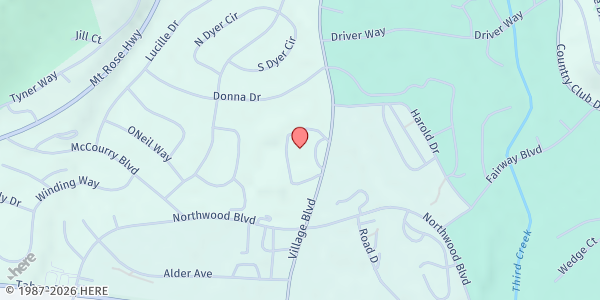 Map showing Incline High School at 499 Village Blvd., Incline Village, NV