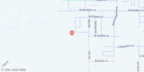 Map showing Indian Springs Library at 715 W. Gretta Ln., Indian Springs, NV