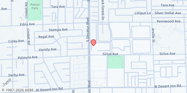Map showing Accent on Decatur at 3060 S. Decatur Blvd., Las Vegas, NV