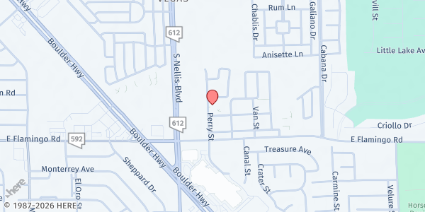 Map showing Acelero Learning - Herb Kaufman Center at 4020 Perry St., Las Vegas, NV