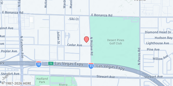 Map showing C3 Church Las Vegas (Grace City Church) at 501 N. Mojave Rd., Las Vegas, NV