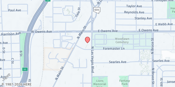 Map showing Catholic Charities of Southern Nevada - Las Vegas at Administration Office, Las Vegas, NV