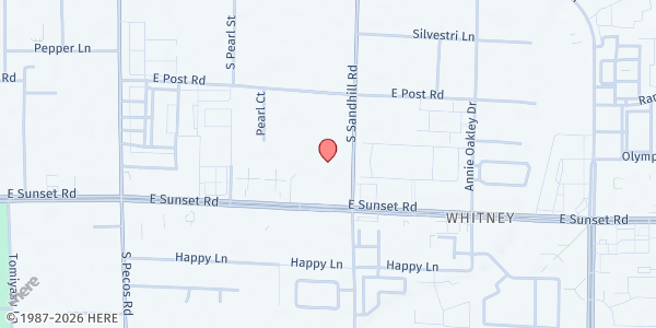 Map showing Church LV at 3760 E. Sunset Rd., Las Vegas, NV