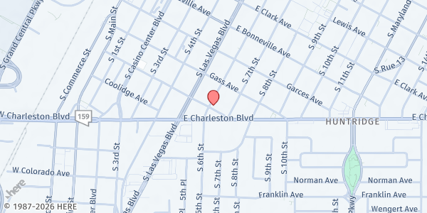 Map showing Consulate of Mexico - Las Vegas at 823 S 6th St., Las Vegas, NV