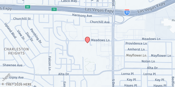 Map showing Decatur Commons Family at 5151 W. Meadows Ln., Las Vegas, NV