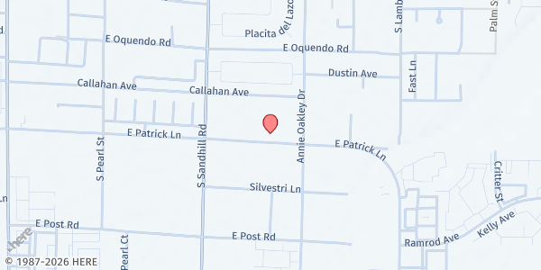 Map showing East Valley Family Services at 3930 E Patrick Ln., Ste. B, Las Vegas, NV