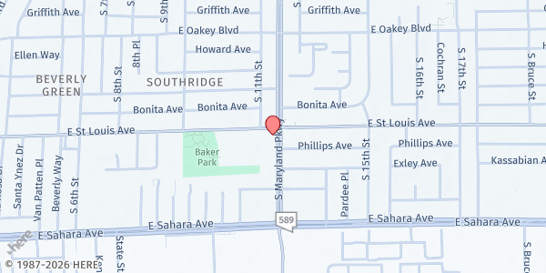 Map showing Epicenter on the Parkway at 2000 S Maryland Pkwy., Las Vegas, NV