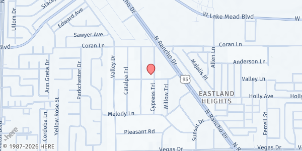 Map showing Family Worship Center at 4000 Spring Rd., Las Vegas, NV