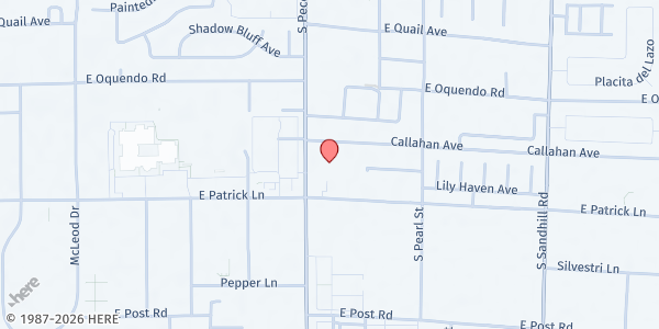 Map showing Gospel Lighthouse Church at 6050 S Pecos Rd., Las Vegas, NV