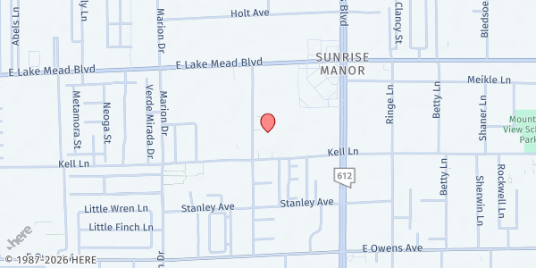 Map showing Mario C & Joanne Monaco Middle School at 1870 N Lamont St., Las Vegas, NV