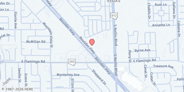 Map showing My Father's House at The Suites at 4855 Boulder Hwy., Las Vegas, NV