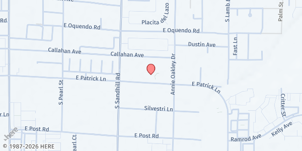 Map showing My Father's House Church - Food Distribution Center at 3910 E Patrick Ln, Las Vegas, NV