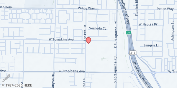 Map showing Natalie Gulbis Boys & Girls Club at 9552 W. Tropicana Ave., Las Vegas, NV