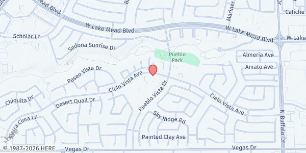 Map showing Outreach Food Pantry at Cielo Vista Ave, Las Vegas, NV