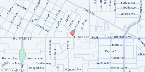 Map showing Restoration & Recovery at 1721 E Charleston Blvd., Las Vegas, NV