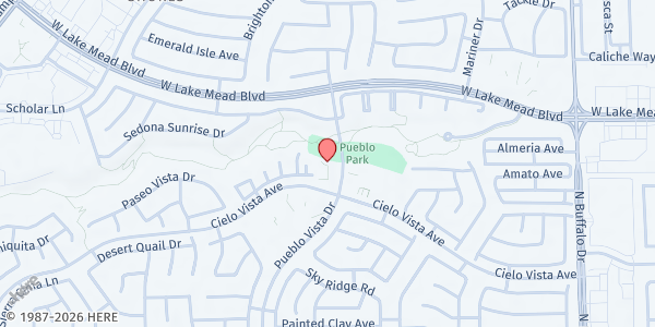 Map showing St. Elizabeth Ann Seton at 1811 Pueblo Vista Dr., Las Vegas, NV