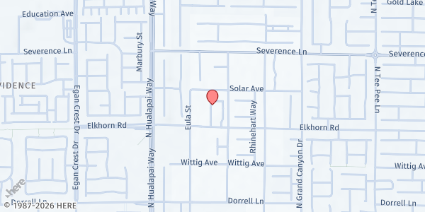 Map showing The Church of Jesus Christ of Latter-day Saints - Las Vegas at 9830 W. Elkhorn Rd., Las Vegas, NV