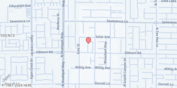 Map showing The Church of Jesus Christ on Elkhorn at 9830 W. Elkhorn Rd., Las Vegas, NV