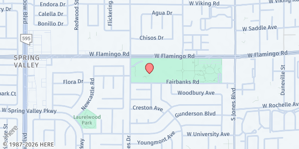 Map showing The Just One Project at Kenny Guinn Middle School at 4150 S. Torrey Pines Dr., Las Vegas, NV