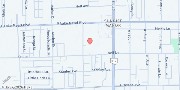 Map showing The Just One Project at Monaco Middle School at 1870 N. Lamont St., Las Vegas, NV