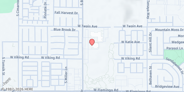 Map showing The Just One Project at Spring Valley High School at 3750 S. Buffalo Dr., Las Vegas, NV