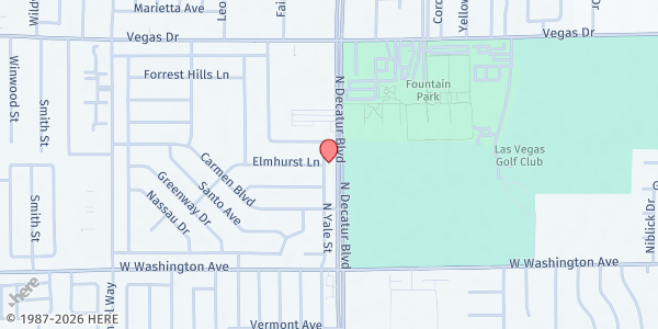 Map showing United Labor Agency of Nevada - Food Distribution Center at 1201 N Decatur Blvd, Las Vegas, NV