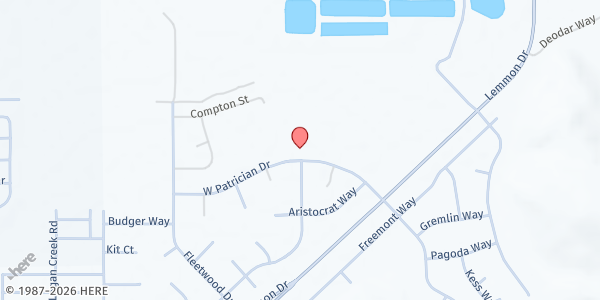 Map showing Lemmon Valley Elementary School at 255 W. Patrician Dr, Lemmon Valley, NV