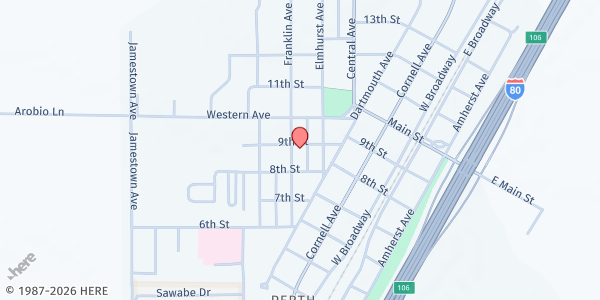 Map showing Lovelock Food Pantry at 810 Franklin Ave, Lovelock, NV