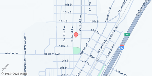 Map showing Pershing County School District at 1150 Elmhurst Ave, Lovelock, NV