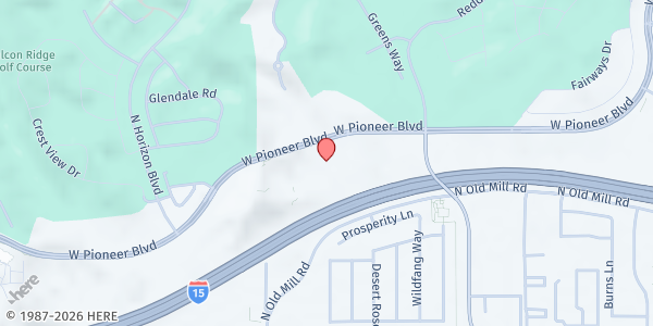 Map showing Salvation Army Family Service Center at 742 W Pioneer Blvd D, Mesquite, NV