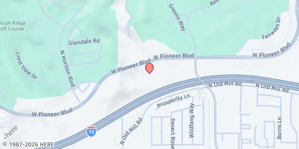 Map showing Salvation Army Mesquite at 742 W. Pioneer Blvd., Ste. D, Mesquite, NV