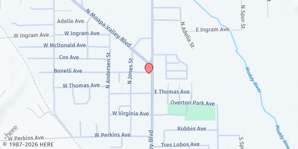 Map showing Family Resource Center at 189 N Moapa Valley Blvd, Moapa Valley, NV