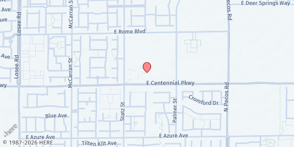 Map showing Jet Foundation at 3090 E. Centennial Pkwy., North Las Vegas, NV