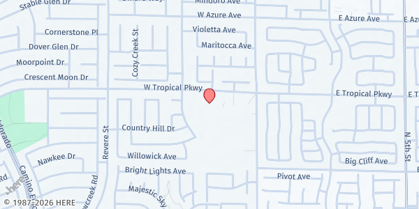 Map showing Knights of Columbus at Findlay Middle School at 333 W Tropical Pkwy, North Las Vegas, NV