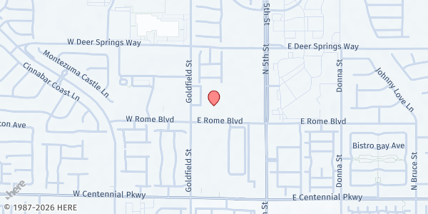 Map showing Rome Pines Family Apartments at 140 E. Rome Blvd., North Las Vegas, NV