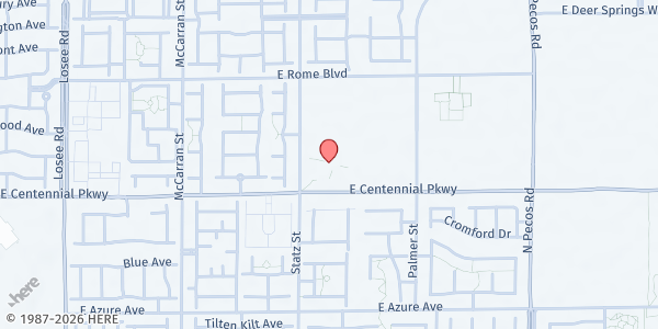 Map showing SkyView YMCA at 3050 E. Centennial Pkwy., North Las Vegas, NV
