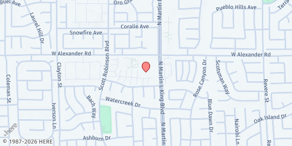 Map showing StreeHeat Ministries Inc. at 3925 N. Martin Luther King Blvd., North Las Vegas, NV