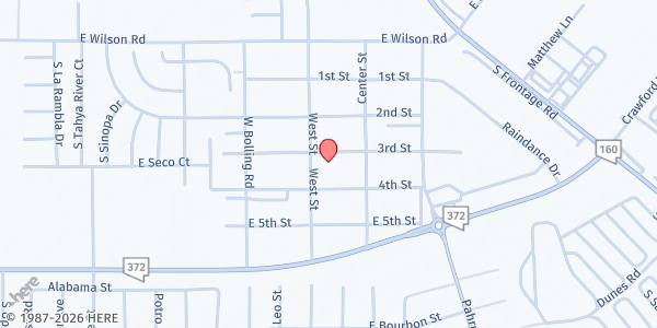 Map showing Pahrump New Hope Fellowship at 781 West St, Pahrump, NV