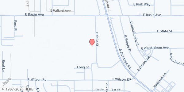 Map showing Salvation Army Pahrump at 240 S. Dahlia St., Pahrump, NV