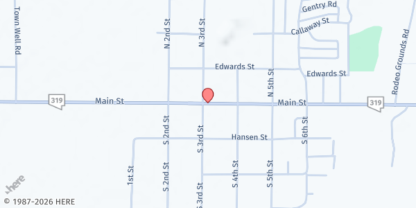 Map showing Lincoln County Human Services Panaca Senior Center at 1005 Main St., Panaca, NV