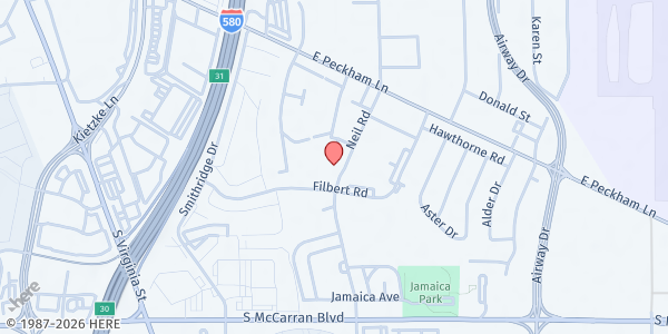Map showing A Plus Learning Center-Food Pantry at 4701 Neil Rd, Reno, NV