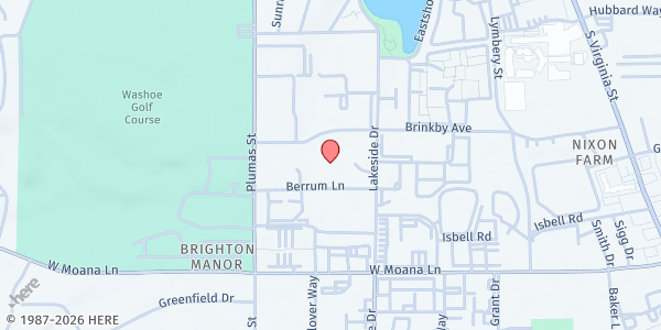 Map showing Anderson Elementary at 1055 Berrum Ln, Reno, NV