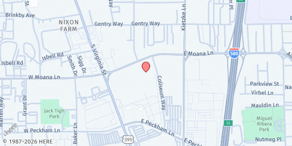 Map showing Anthem Wellness Center at 294 E Moana Ln, Reno, NV