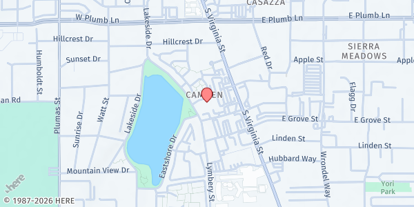 Map showing Arbor Cove at Virginia Lake at 2350 Lymbery St, Reno, NV