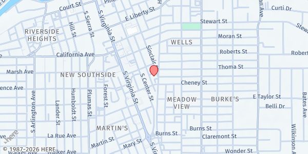 Map showing Children's Cabinet School at 777 Sinclair Street, Reno, NV