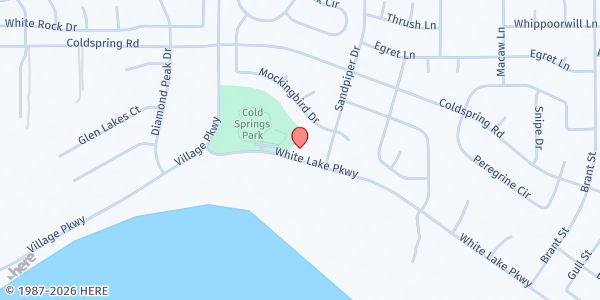 Map showing Cold Springs Valley Church at 3385 White Lake Pkwy, Reno, NV