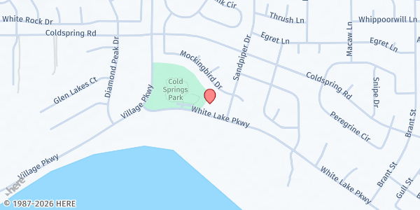 Map showing Cold Springs Valley Church - Produce on Wheels Distribution at 3385 White Lake Parkway, Reno, NV