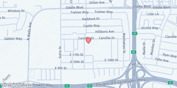 Map showing Duncan Elementary at 1200 Montello St., Reno, NV