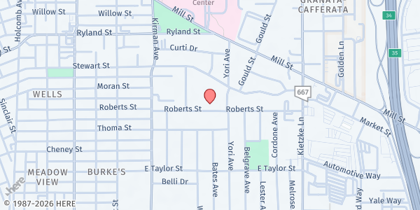 Map showing Libby Booth Elementary School at 1450 Stewart St, Reno, NV