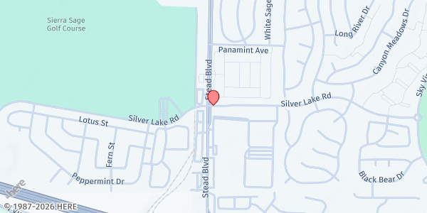 Map showing O'Brien Middle School - Mobile Harvest at 5000 Silver Lake Road, Reno, NV